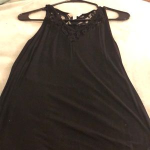 Black tank top